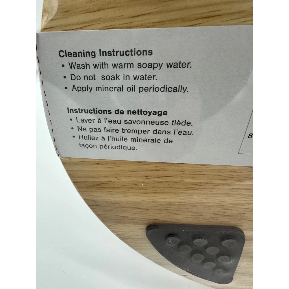 Architec Cutting Board Unisex Gripper Wood Concave Meat Carving Natural‎